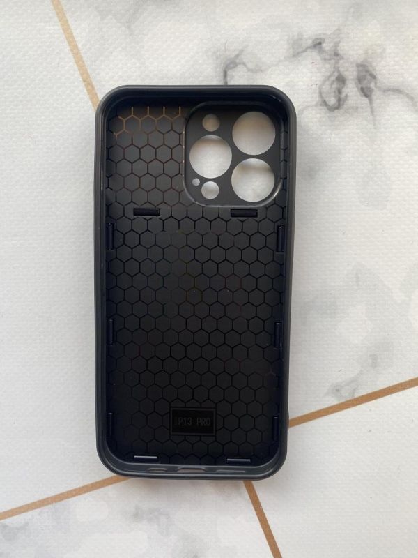 Силіконовий чохол із слайд-камерою та кільцем-підставкою для Apple iPhone 13 Pro Чорний