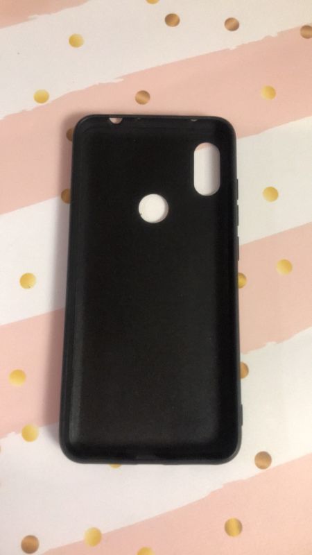 Силіконовий чохол з блискучою вставкою, прикрашений камінням, для Xiaomi Redmi Note 6 Рожевий
