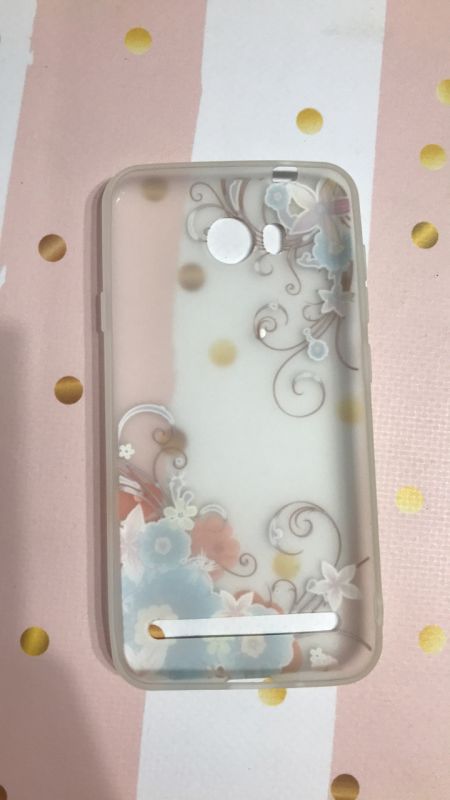 Силіконовий матовий чохол, прикрашений камінням, для Huawei Y3-II Y3-2 Коричнево-блакитні квіти