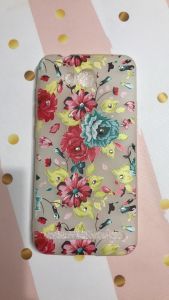 Силіконовий матовий чохол з камінням для Huawei Y3-II Y3-2 (Червоні півонії)