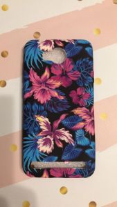 Силіконовий матовий чохол з принтом для Huawei Y3-II Y3-2 Рожеві квіти на синьому