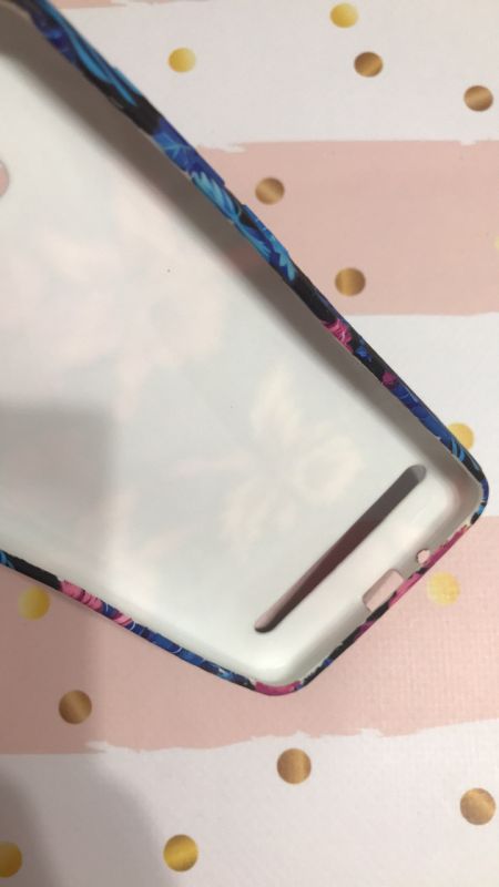 Силіконовий матовий чохол з принтом для Huawei Y3-II Y3-2 Рожеві квіти на синьому