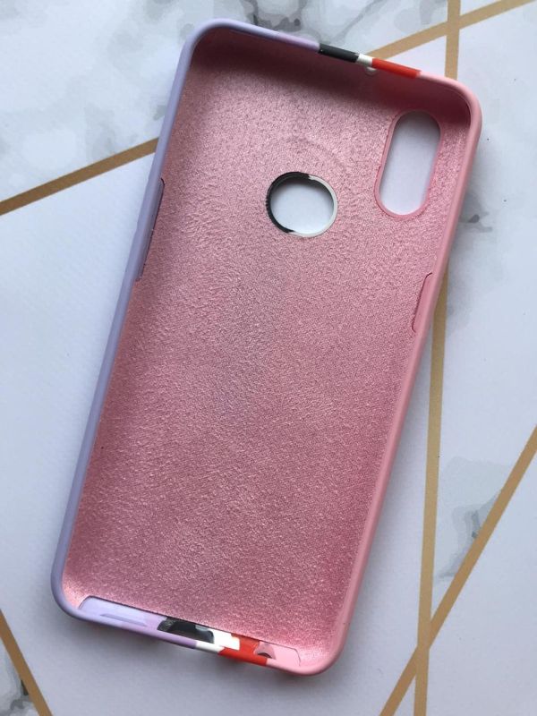 Силіконовий чохол Silicone Case (без лого) для Samsung Galaxy А10ѕ A107 Рожево-фіолетовий