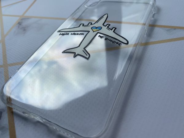 Чохол на iPhone X XS патріотичний дизайн Мрія ніколи не вмирає принт 1