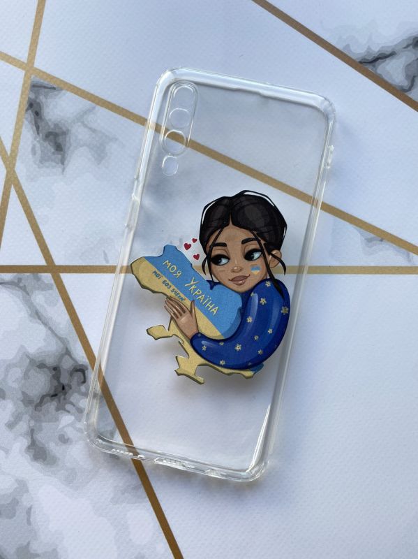 Чохол для Samsung Galaxy А50 (2019) А505 з об'ємним друком "Моя Україна" принт 2