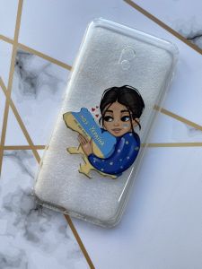 Чохол для Xiaomi Redmi 8A з об'ємним друком "Моя Україна" принт 2