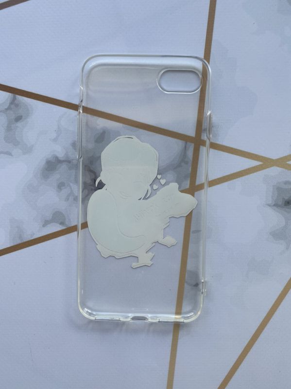 Прозорий чохол для iPhone 7, 8 з об'ємним друком "Моя Україна" принт 2