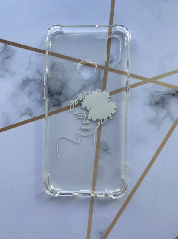 Чохол з потовщеними кутами для Samsung Galaxy A10s з об'ємним друком "Українка. Арт" принт 3