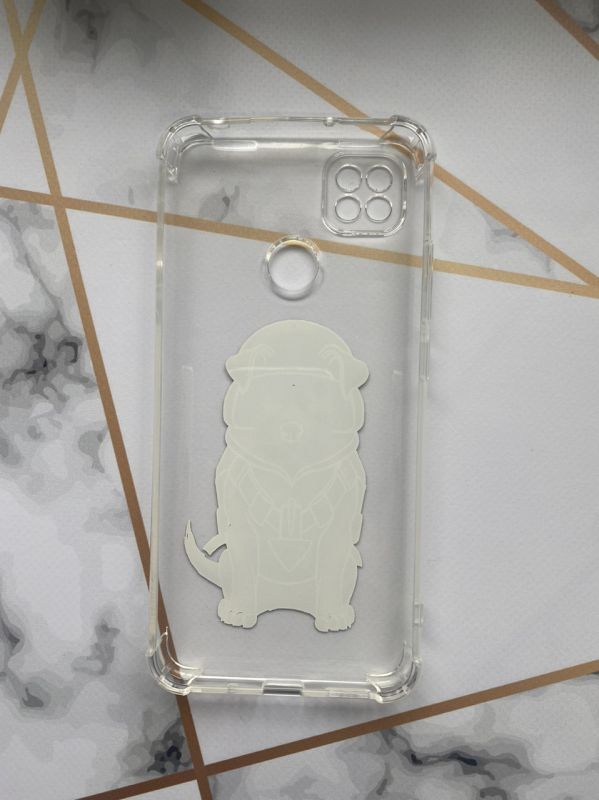 Чохол з потовщеними кутами для Xiaomi Redmi 9C з об'ємним друком "Патрон" принт 4