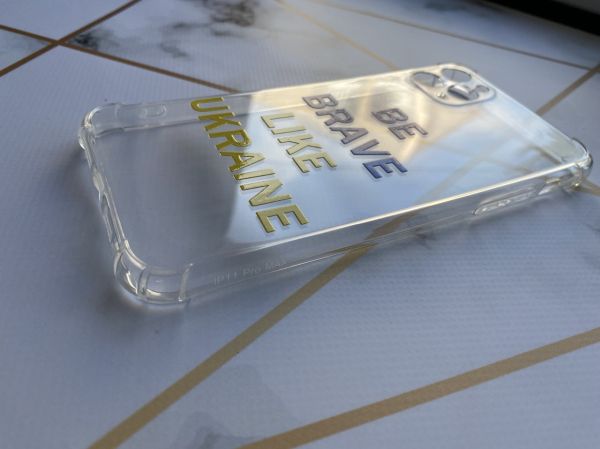 Чохол з потовщеними кутами для Apple iPhone 11 Pro Max (6,5) з об'ємним друком "Сміливість" принт 5
