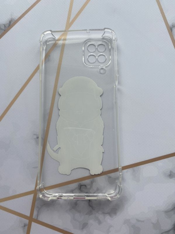 Чохол з потовщеними кутами для Samsung A12 з об'ємним друком "Патрон" принт 4