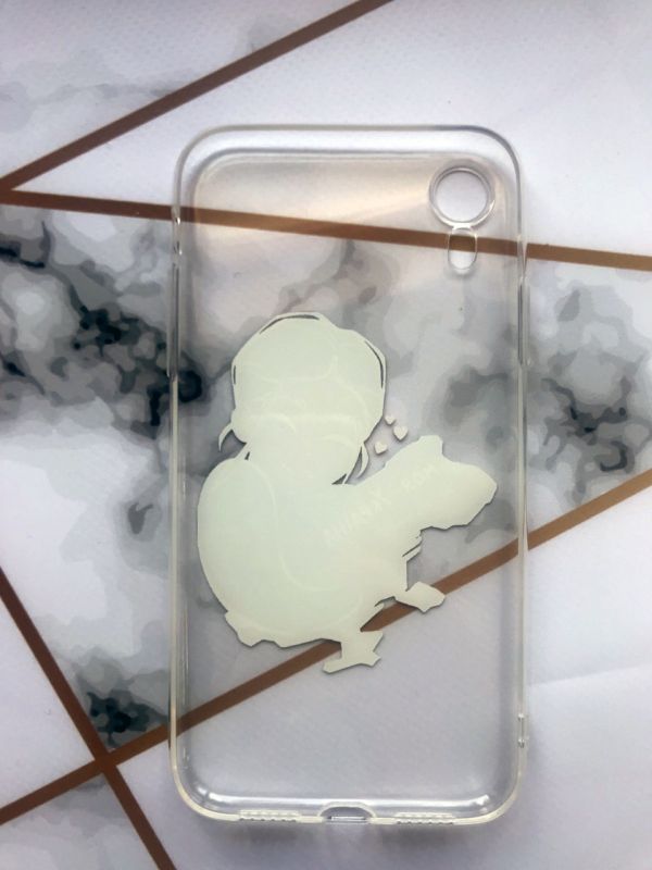 Прозорий чохол для iPhone XR з об'ємним друком "Моя Україна" принт 2