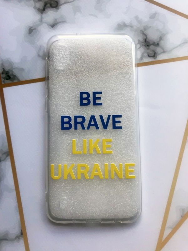 Прозорий чохол для Samsung Galaxy А10 (2019) А105 з об'ємним друком "Сміливість" принт 5