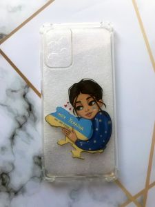 Чохол з потовщеними кутами для Samsung Galaxy А72 з об'ємним друком "Моя Україна" принт 2