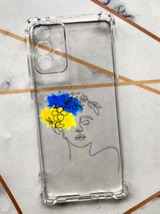 Чохол з потовщеними кутами для Samsung Galaxy А72 з об'ємним друком "Українка Арт" принт 3
