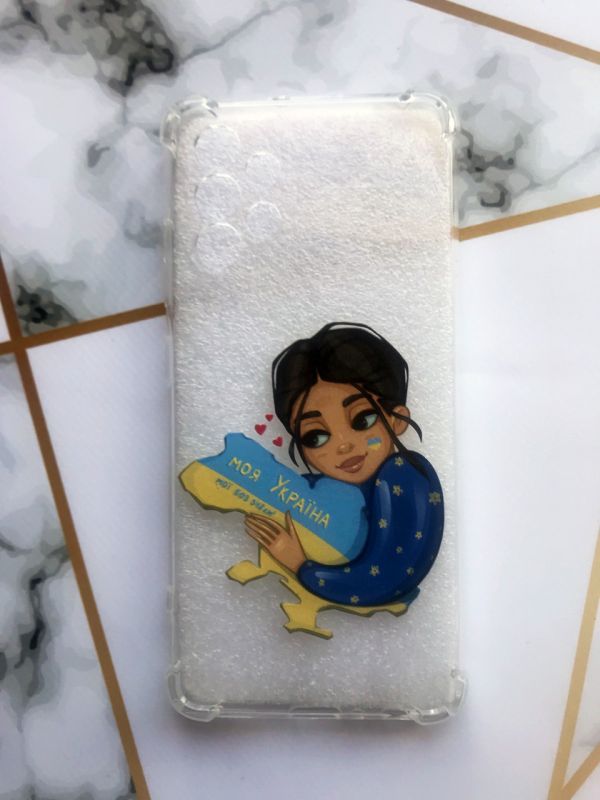 Чохол з потовщеними кутами для Samsung Galaxy A32 з об'ємним друком "Моя Україна" принт 2