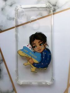 Чохол з потовщеними кутами для Samsung Galaxy А30 (2019) / А20 (2019) з об'ємним друком "Моя Україна" принт 2