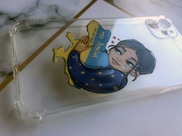 Чохол з потовщеними кутами для iPhone 11 (6,1) з об'ємним друком "Моя Україна" принт 2