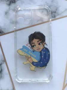 Чохол з потовщеними кутами для iPhone 12 Pro Max з об'ємним друком "Моя Україна" принт 2