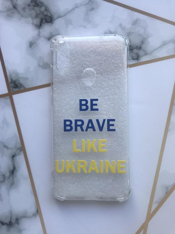 Чохол з потовщеними кутами для Samsung Galaxy А11 з об'ємним друком "Сміливість" принт 5