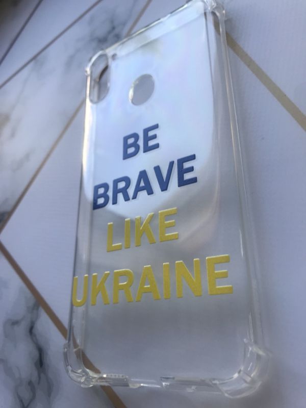 Чохол з потовщеними кутами для Samsung Galaxy А11 з об'ємним друком "Сміливість" принт 5