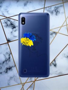 Чохол для Samsung Galaxy А10 (2019) А105 з об'ємним друком "Українка Арт" принт 3