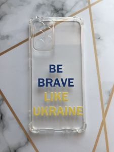 Чохол з потовщеними кутами для Samsung Galaxy A52 з об'ємним друком "Сміливість" принт 5