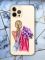 Прозорий чохол для iPhone 12 Pro Max з об'ємним друком "Дівчина з бузком" принт 7