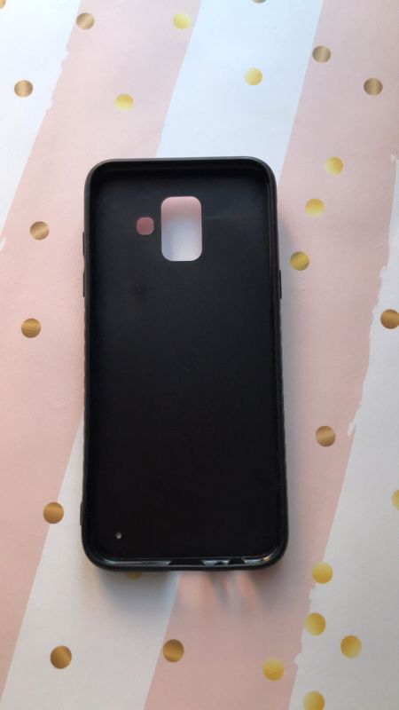 Силиконовий чохол, прикрашений рисунком на тканини, для Samsung Galaxy A6 (2018) / A600F Собака з кави