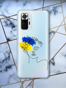 Прозорий чохол для Xiaomi Redmi Note 10 Pro/10 Pro Max :: Українка Арт | принт 3