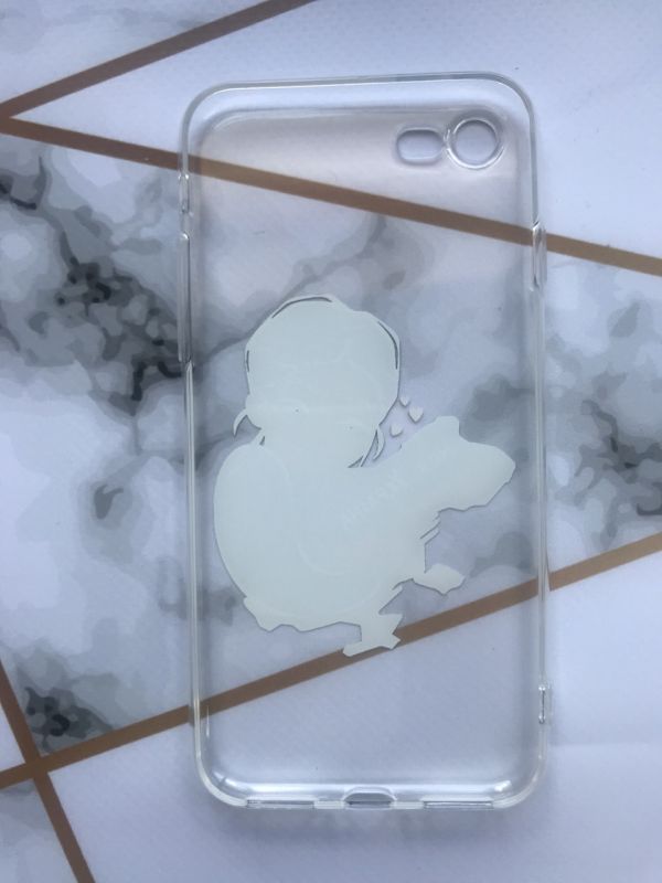 Прозорий чохол для iPhone SE 2020 з об'ємним друком "Моя Україна" принт 2