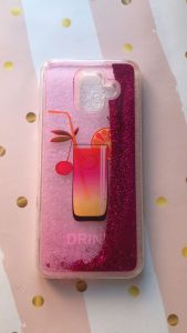 Силіконовий чохол з блискітками, що переливаються, для Samsung Galaxy А6 (2018) / A600F Коктейль