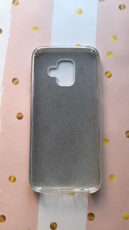 Силіконовий чохол Shine Silicone Case для Samsung Galaxy А6 (2018) Срібний