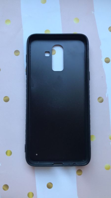 Силіконовий чохол, прикрашений малюнком на тканині, для Samsung Galaxy J8 (2018) Собака в окулярах