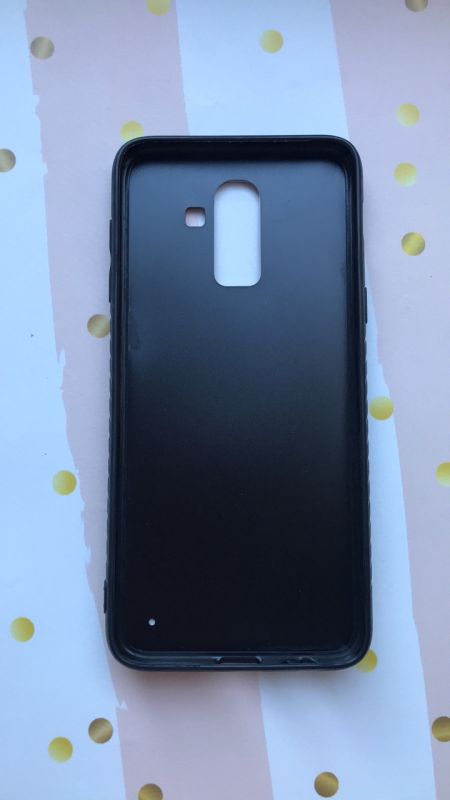 Силіконовий чохол, прикрашений малюнком на тканині, для Samsung Galaxy J8 (2018) Кіт з мечем