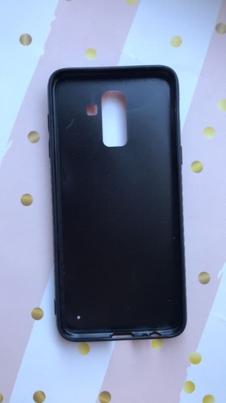 Силіконовий чохол, прикрашений малюнком на тканині, для Samsung Galaxy J8 (2018) Пантера оранжева