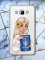 Прозорий чохол для Samsung Galaxy J5(2016) J510 з патріотичним дизайном "Дівчина з паспортом" принт 13
