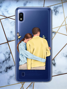 Чохол для Samsung Galaxy А10 (2019) А105 з патріотичним дизайном "Українська пара" принт 14