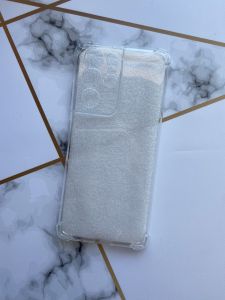 Прозорий силіконовий чохол з потовщеними кутами для Samsung Galaxy S21 Ultra