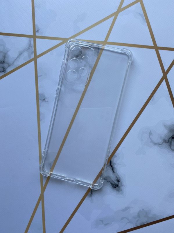 Прозорий силиконовий чохол з потовщеними кутами для Samsung A73 5G