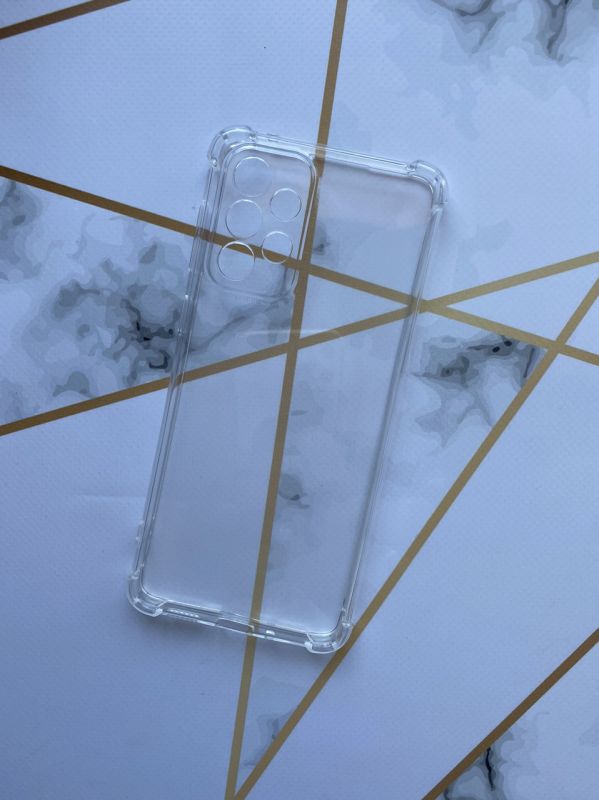 Прозорий силиконовий чохол з потовщеними кутами на Samsung A33 5G