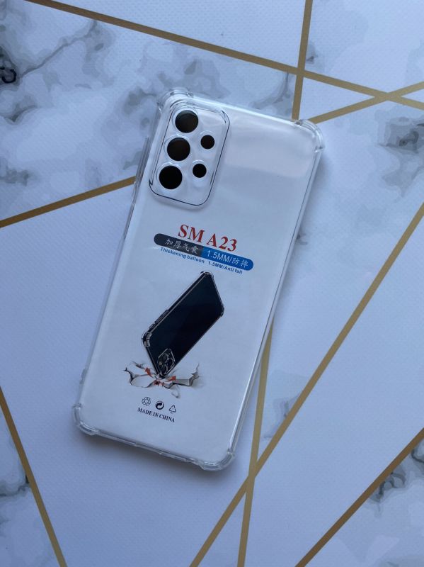 Прозорий силиконовий чохол з потовщеними кутами Samsung A23