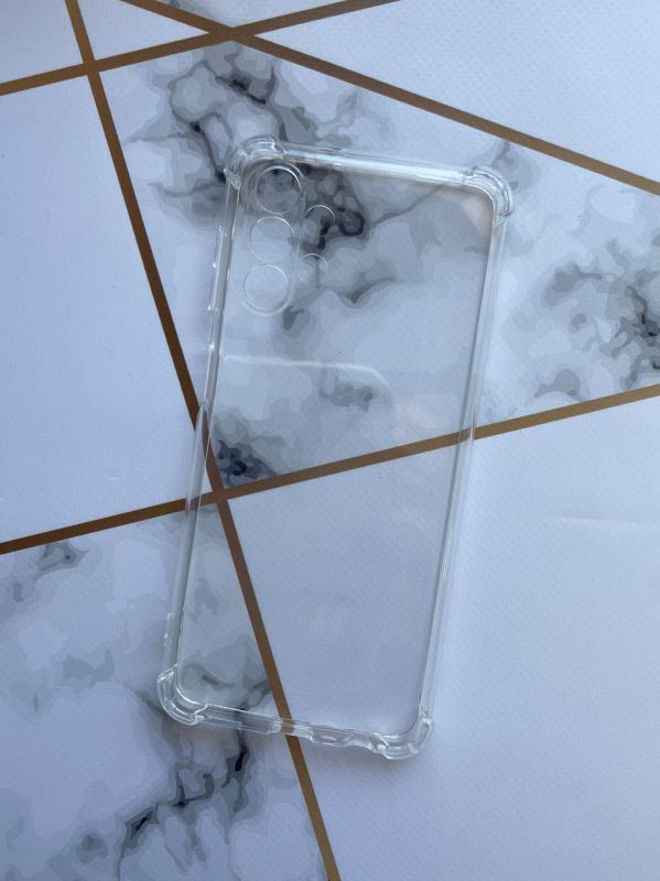 Прозорий силіконовий чохол з потовщеними кутами на Samsung A13 4G