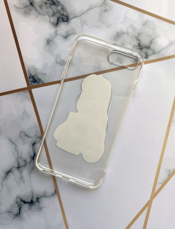 Прозорий чохол на iPhone 7 Plus/8 Plus ::  Дівчина з паспортом (принт 12)