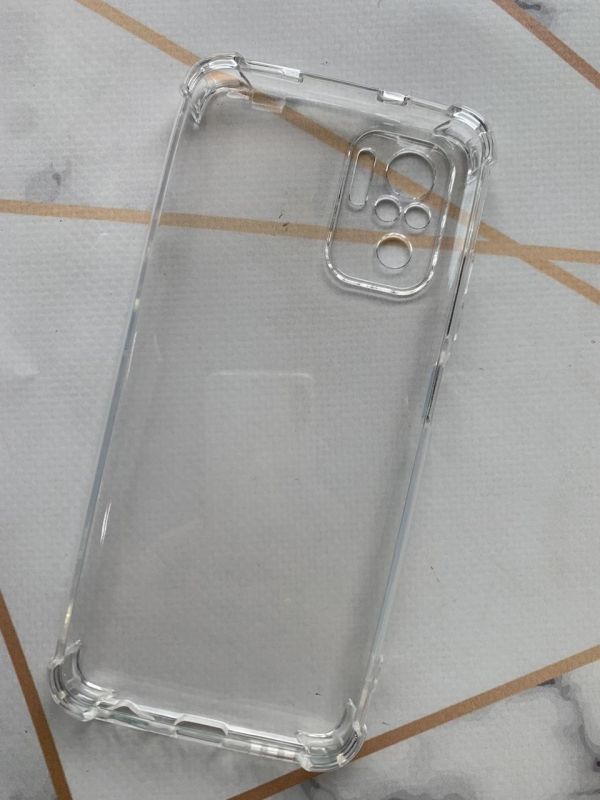 Прозорий силіконовий чохол з потовщеними кутами для Xiaomi Redmi Note 10 / Note 10s