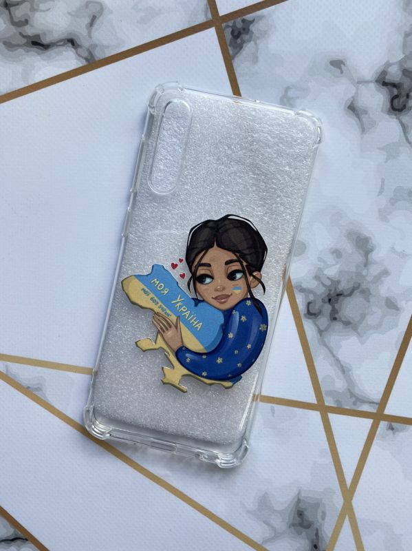 Чохол з потовщеними кутами для Samsung Galaxy А50 (2019) А505 з патріотичним дизайном "Моя Україна" принт 2
