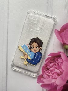 Прозорий чохол з потовщеними кутками для Xiaomi Redmi 10C з патріотичним дизайном "Моя Україна" принт 2