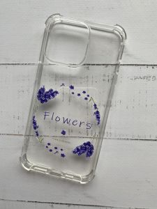 Чохол з потовщеними кутами для Apple iPhone 13 Pro дизайн "Лавандовий віночок" принт 19