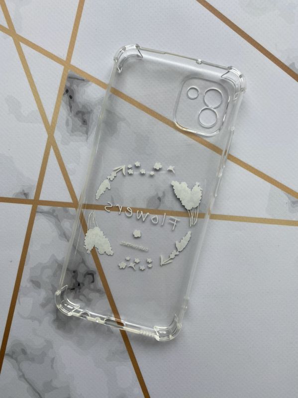Чохол з потовщеними кутами на Samsung Galaxy A03 / A035 дизайн "Лавандовий віночок" (принт 19)