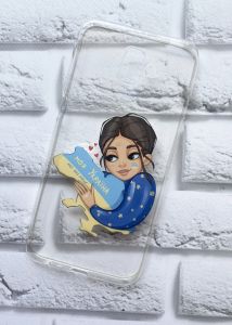 Прозорий чохол на Samsung Galaxy J6 Plus патріотичний дизайн Моя Україна принт 2